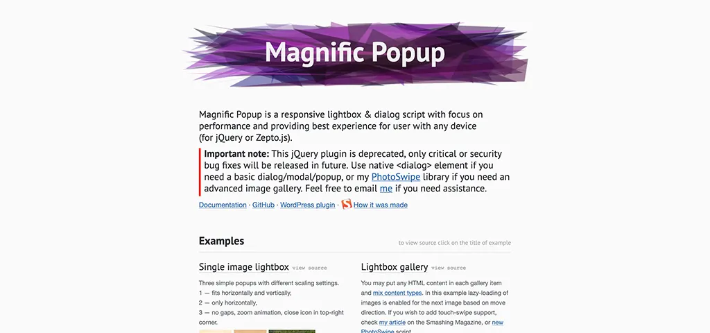 Magnific Popup